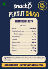 Peanut Chikki - Protein Rich, Zero Sugar Added