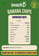 Ripe Banana Chips Vacuum Fried - Sweet & Crispy
