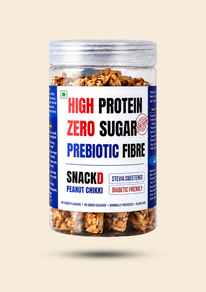 SnackD Peanut Chikki 250g jar