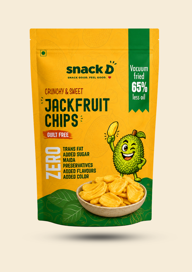 SnackD vacuum fried jackfruit chips